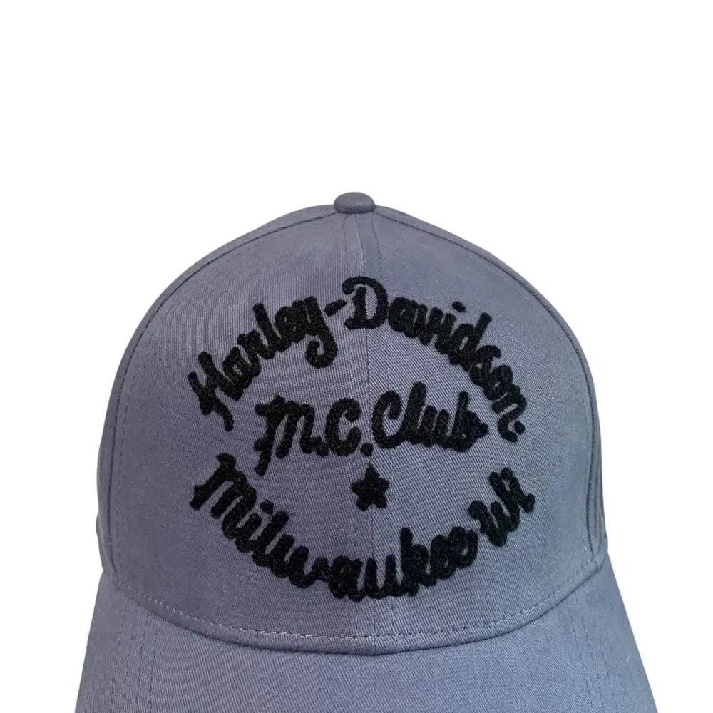 Harley Davidson Womens Milwaukee Wisconsin Club Crew Adjustable Baseball Hat Cap